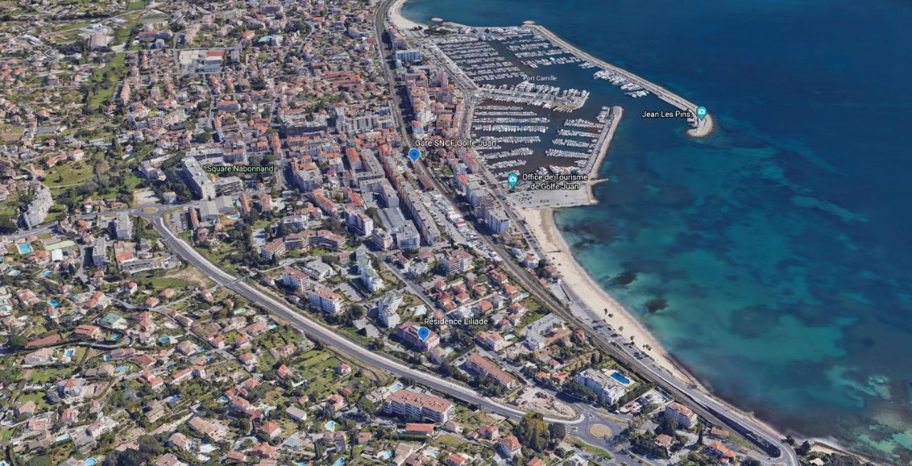 Apt Golfe Juan - 5Min Des Plages - Parking Privee - Piscine Rooftop Vallauris Εξωτερικό φωτογραφία
